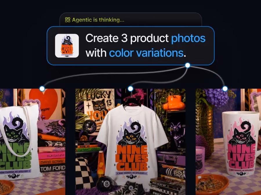 Product mockup built in Kittl