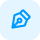 Blue retail tag icon with a price symbol inside on a rounded square background.