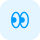 Blue eye icon with two overlapping ovals on a light blue rounded square background.