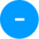 White minus sign in the center of a blue circular button.