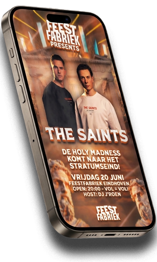 The Saints Evenement op Telefoon bij de FeestFabriek