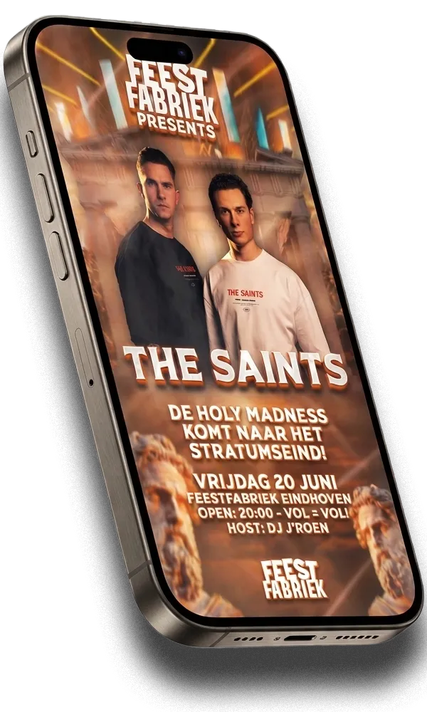 The Saints Evenement op Telefoon bij de FeestFabriek