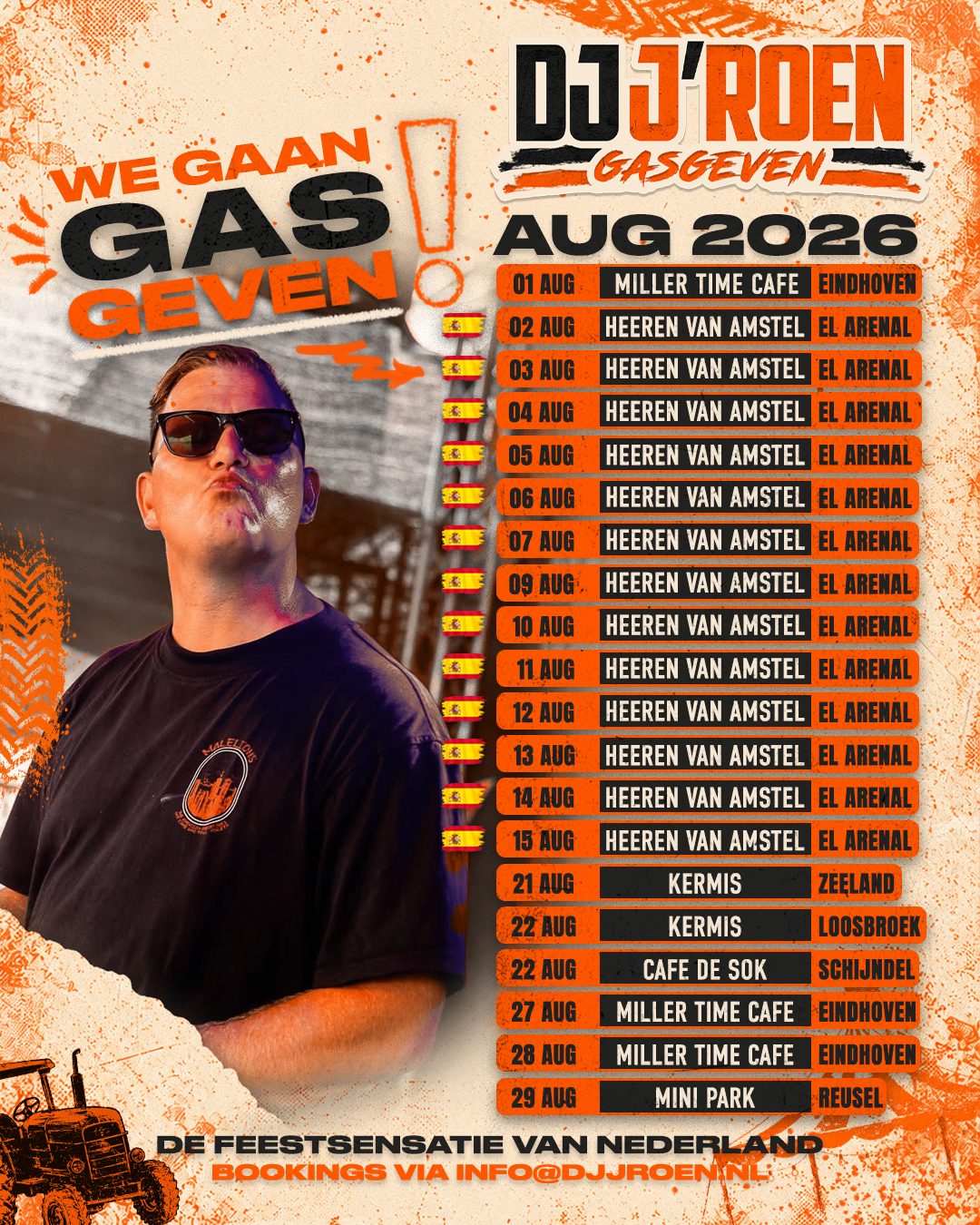 Zomerplanning augustus - social media maandplanning voor een dj