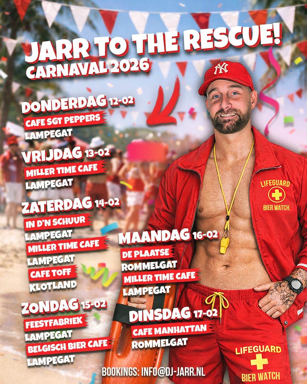 Carnavalsplanning voor DJ Jar - social media artwork