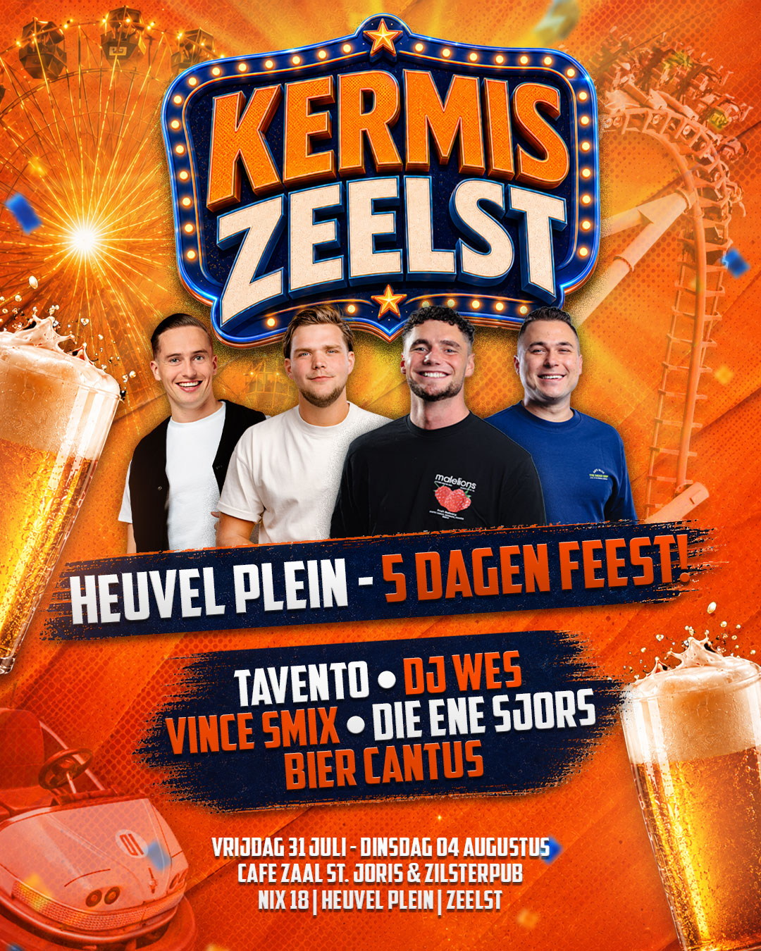 Aankondigingspost voor social media van een evenement