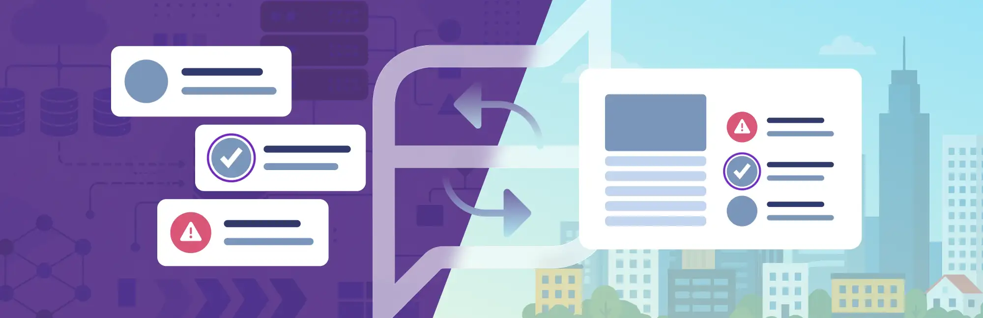 Illustration representing a CAFM (computer-aided facilities management) system