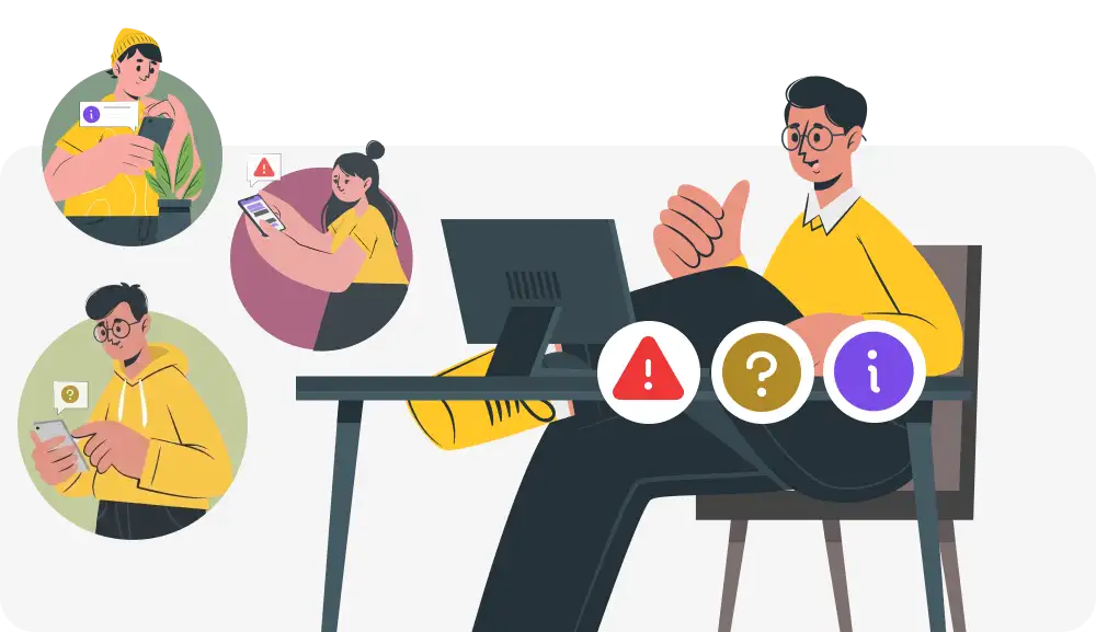 Illustration contrasting targeted programmes with mass messaging blasts