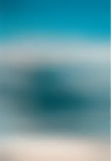 Blurred gradient background with teal and beige colors blending softly.