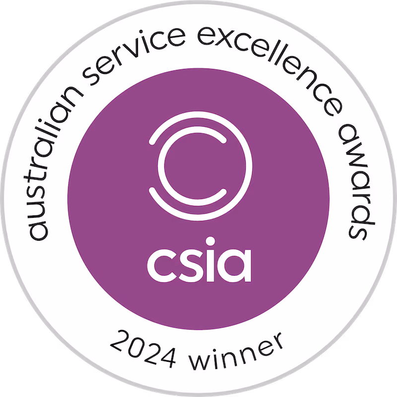 Customer Service Institute of Australia - Winner, Customer Service Organisation of the Year (Small) — Bare award logo