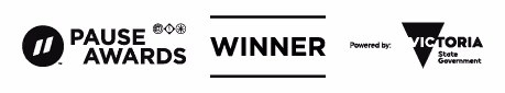 Pause Awards - Winner, On The Rise — Bare award logo