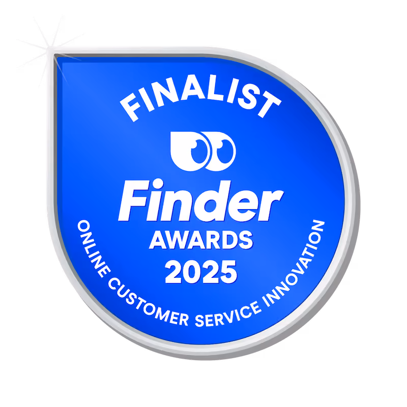 Finder Innovation Awards - Finalist, Online Customer Service Innovation — Bare award logo