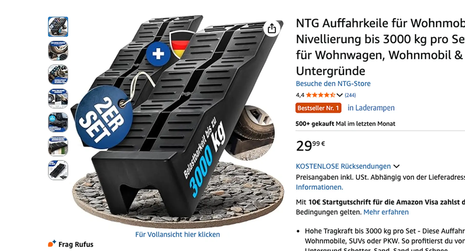 Stacvalley Amazon Agentur Fallbeispiel: E-Commerce Skalierung für Camping-Zubehör durch eine ganzheitliche Amazon Marketing Strategie. Optimierte Auffahrkeile für Wohnmobile mit Fokus auf Amazon SEO und Amazon PPC (Sponsored Ads) für exponentielles Wachstum und maximale Sichtbarkeit.