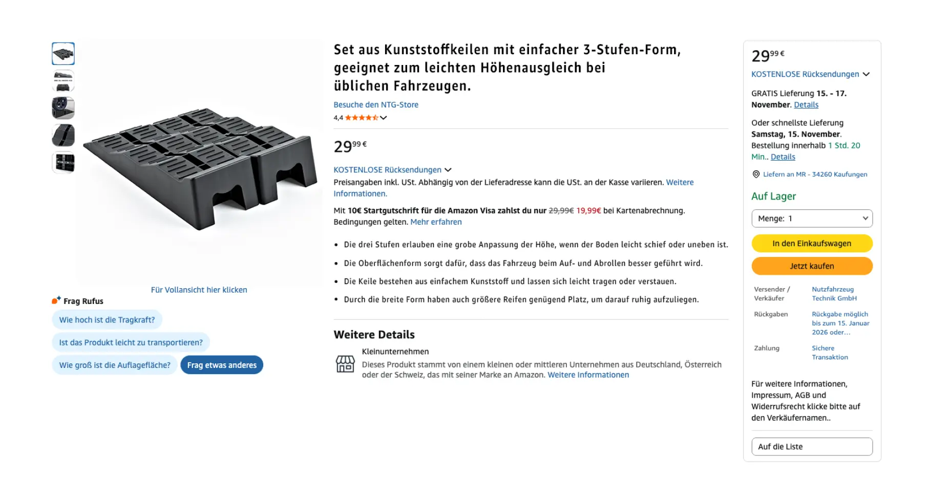 Stacvalley Amazon Agentur Fallbeispiel: E-Commerce Skalierung für Camping-Zubehör (Auffahrkeile bis 3000 kg). Optimierte Amazon Marketing Strategie durch Amazon SEO und gezieltes Amazon PPC für nachhaltiges Amazon Wachstum in der Nische Reisemobile.