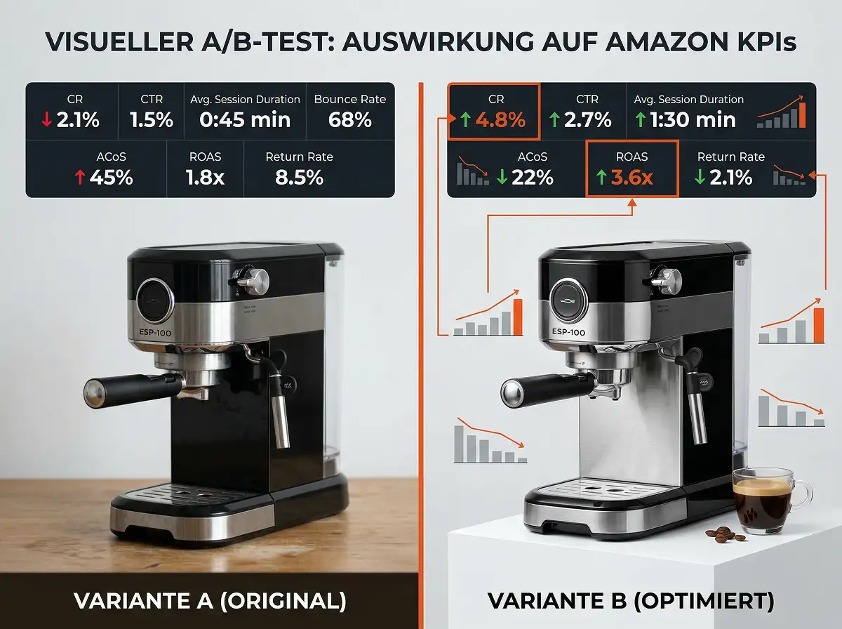 Stacvalley Amazon Agentur Infografik: Der Quantum-Growth-Effekt durch die Synergie von Amazon SEO, PPC и Content-Marketing. Strategische Lücken-Analyse und KI-basierte Algorithmus-Dominanz zur Skalierung von E-Commerce Marken und Erreichung der Marktführerschaft.