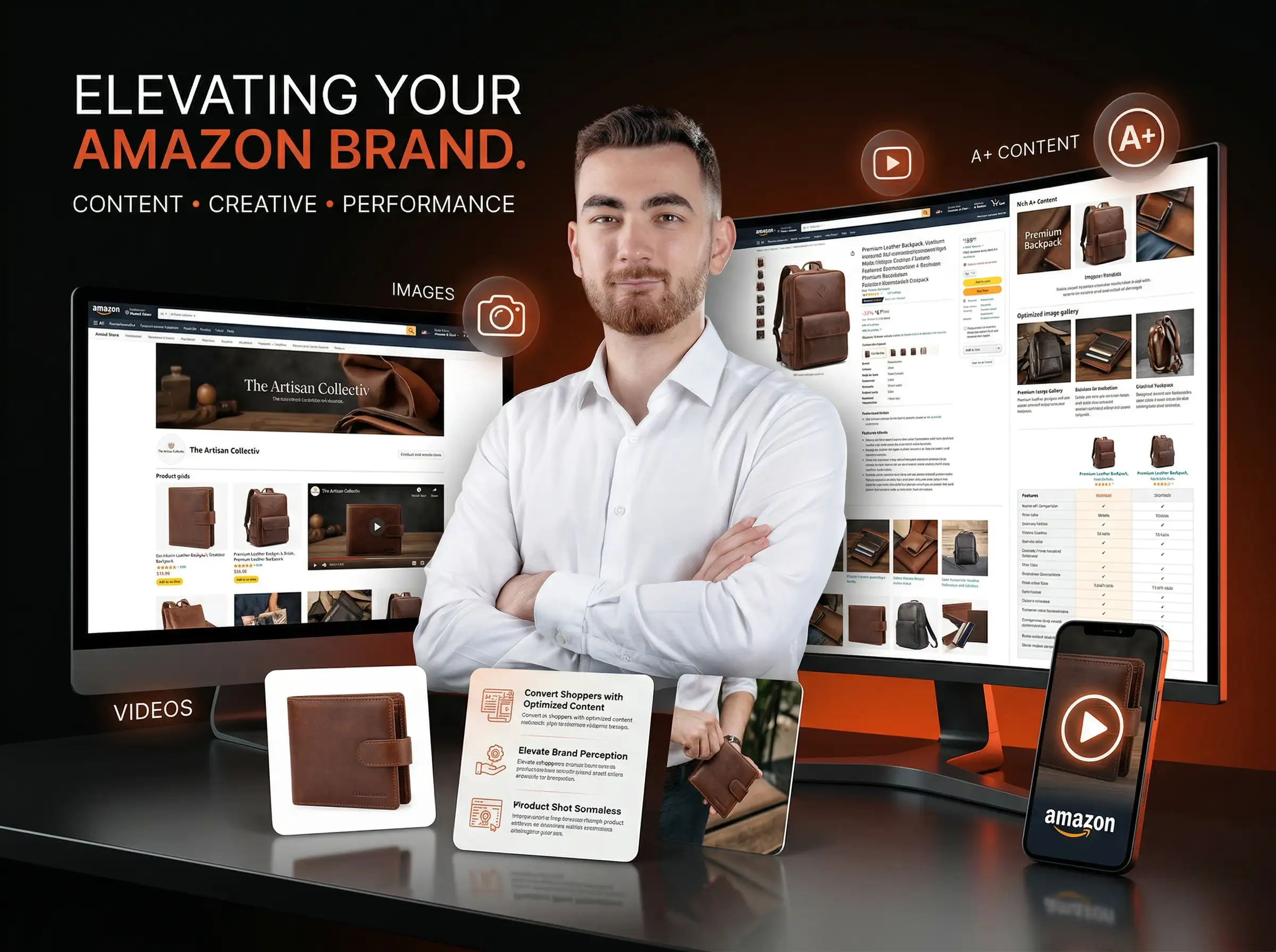 Stacvalley Amazon Agentur Infografik: Der Quantum-Growth-Effekt durch die Synergie von Amazon SEO, PPC и Content-Marketing. Strategische Lücken-Analyse und KI-basierte Algorithmus-Dominanz zur Skalierung von E-Commerce Marken und Erreichung der Marktführerschaft.