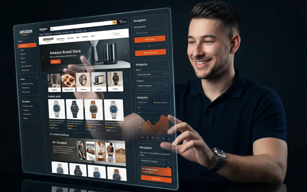 Stacvalley Amazon Agentur Infografik: Der Quantum-Growth-Effekt durch die Synergie von Amazon SEO, PPC и Content-Marketing. Strategische Lücken-Analyse und KI-basierte Algorithmus-Dominanz zur Skalierung von E-Commerce Marken und Erreichung der Marktführerschaft.