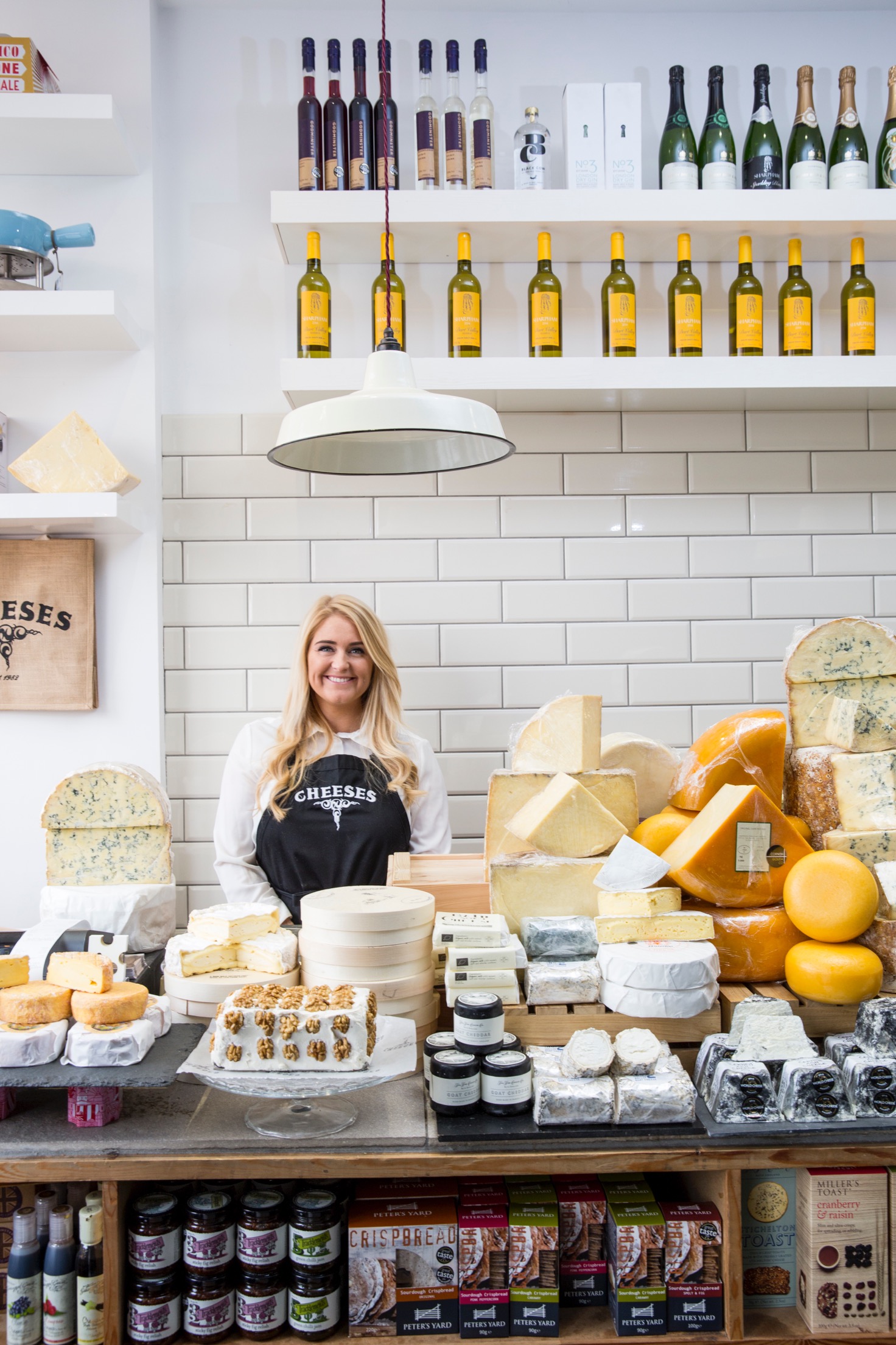Morgan McGlynn Carr in her award-winning Muswell Hill cheese shop