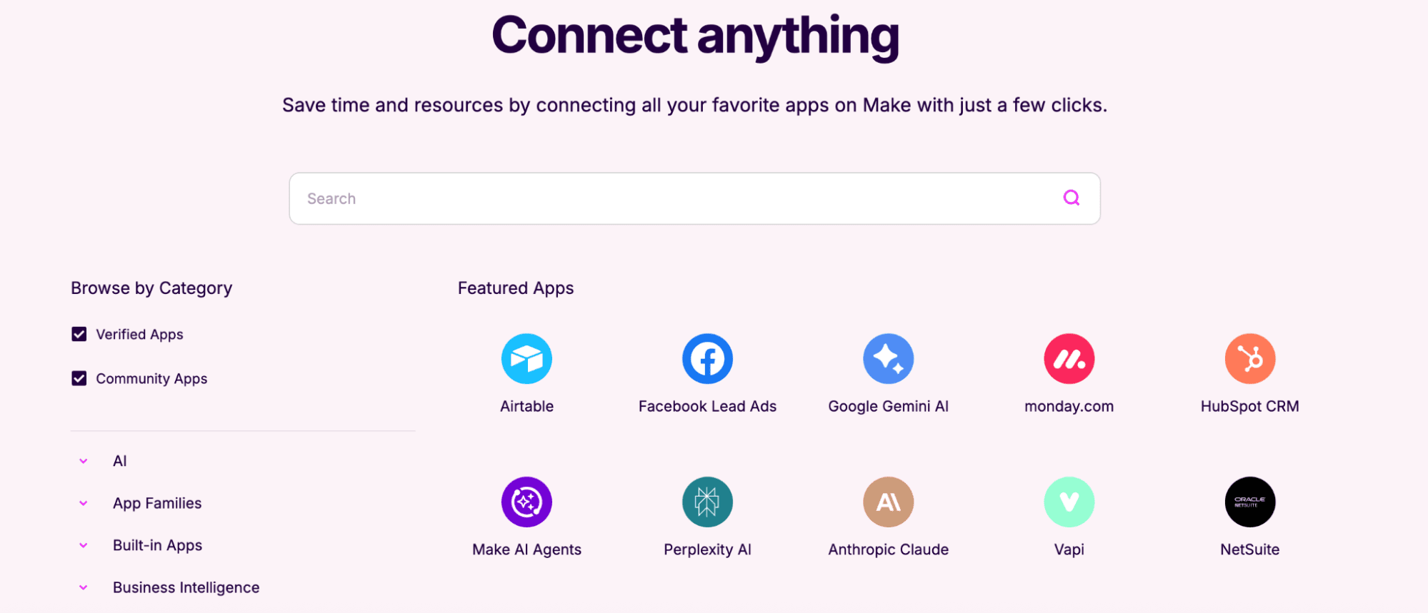 make-platform-integration-apps-list-page