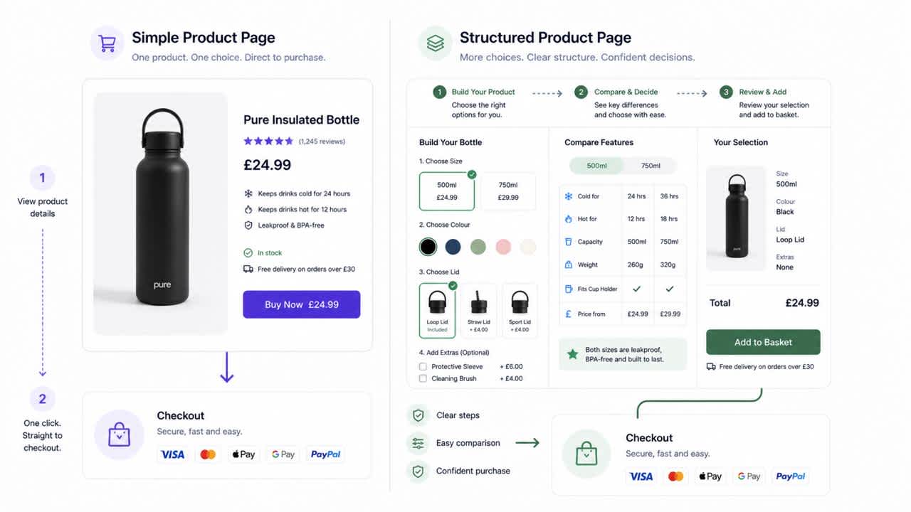 simple-product-page-vs-complex-product-page-landing-page-elements
