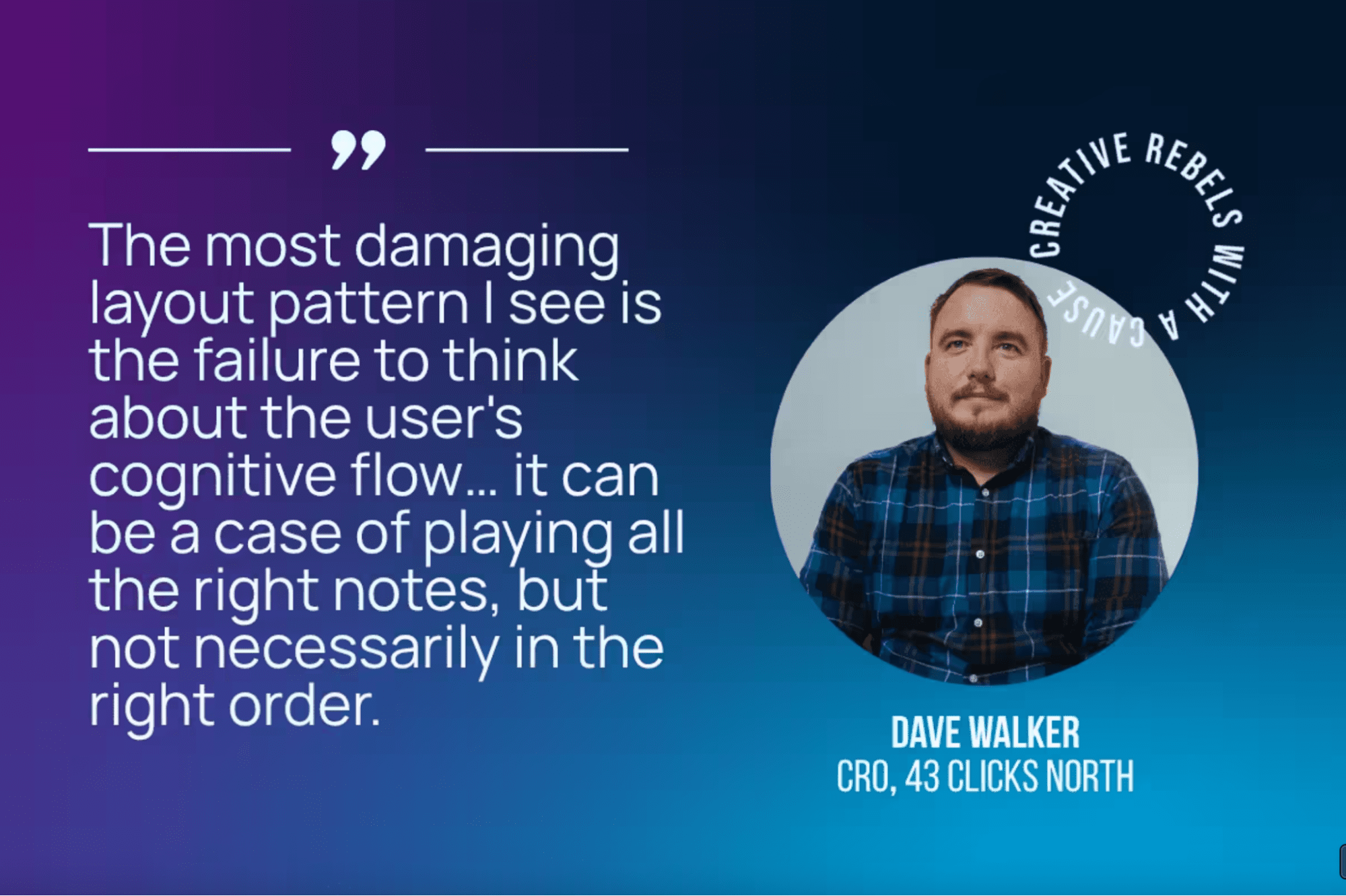 the most damaging layout pattern - dave quote