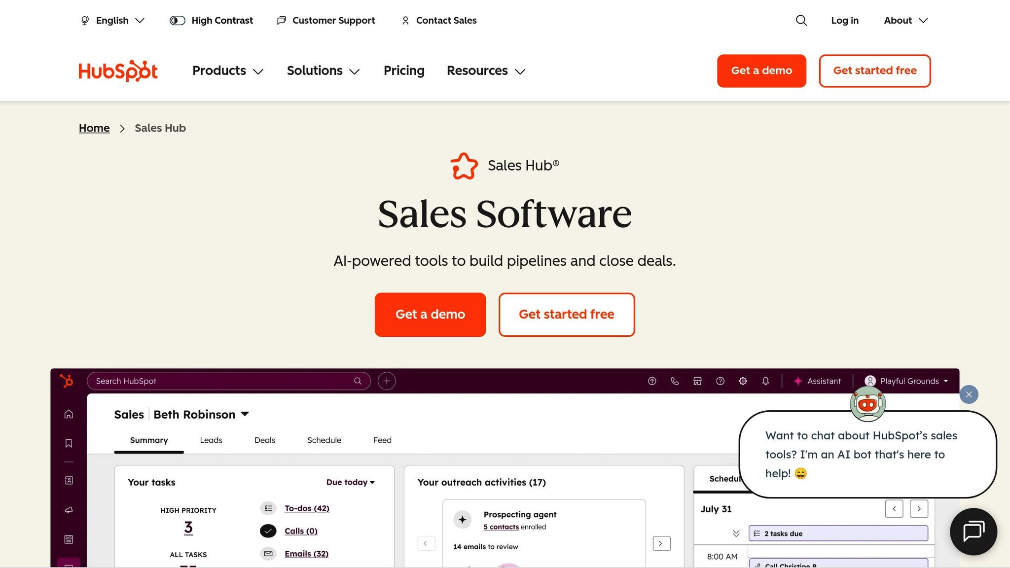 HubSpot Sales Hub