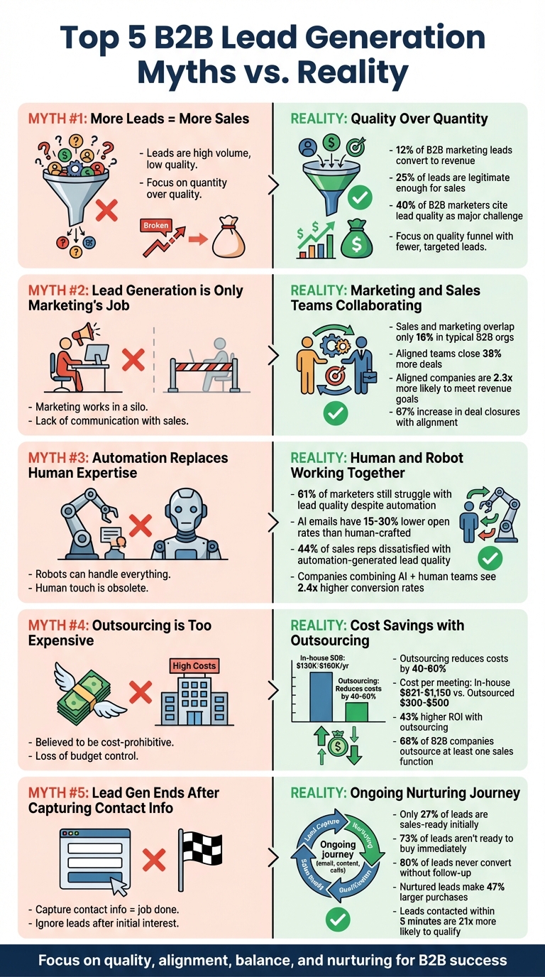5 B2B Lead Generation Myths Debunked with Statistics