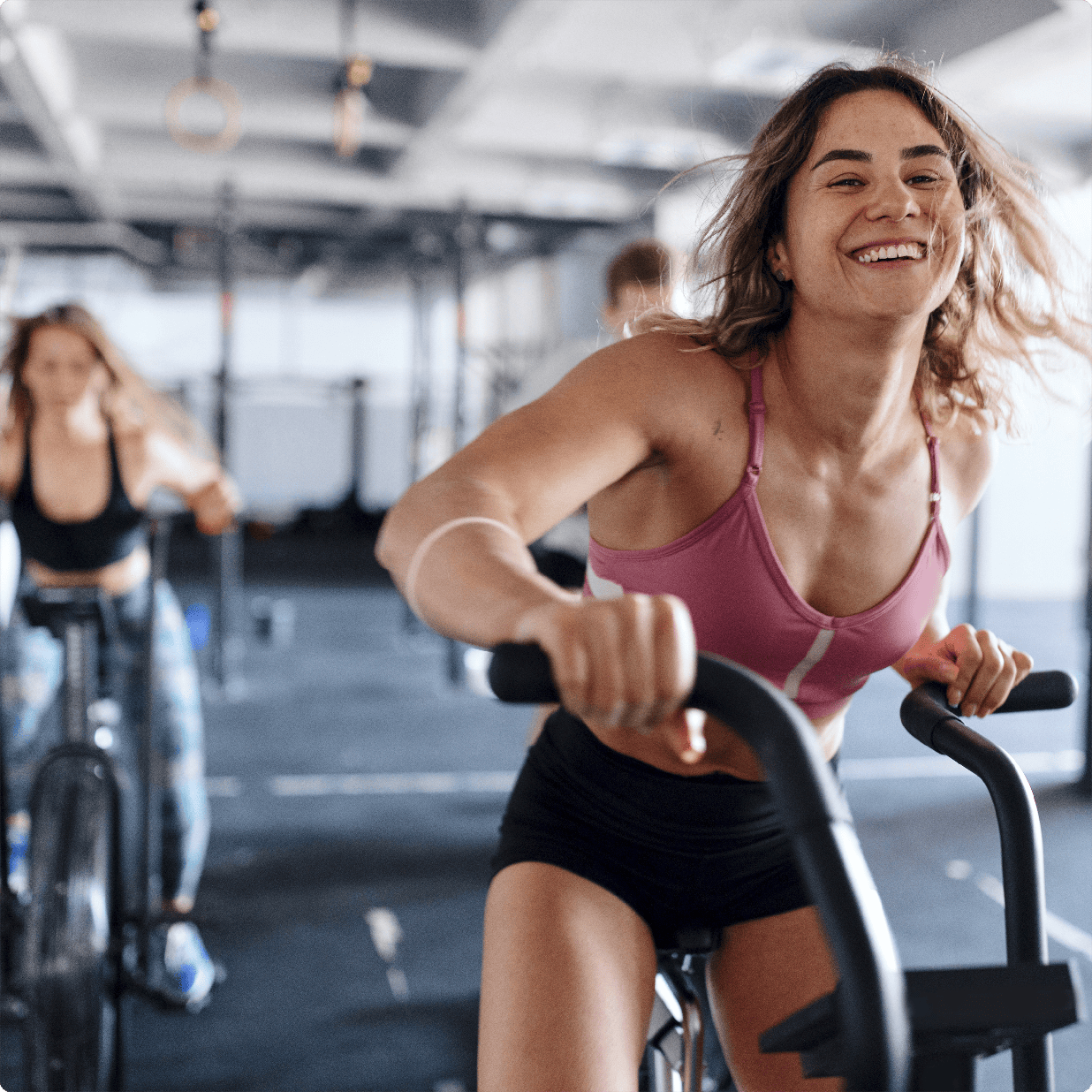 Cycling class photo.