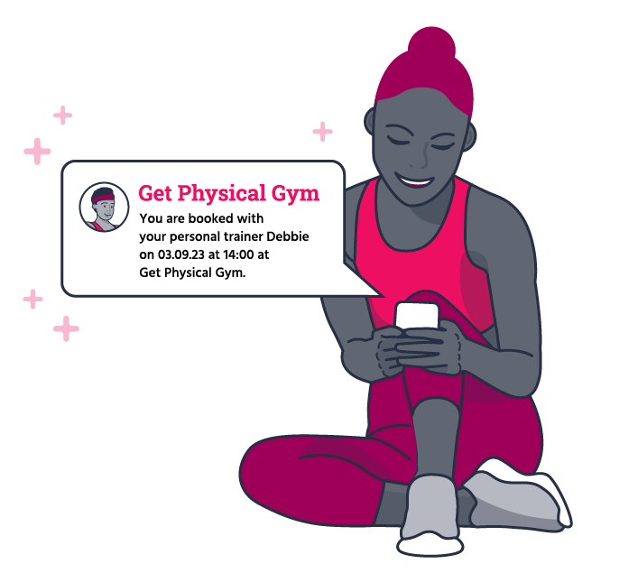 SMS notifications illustration.