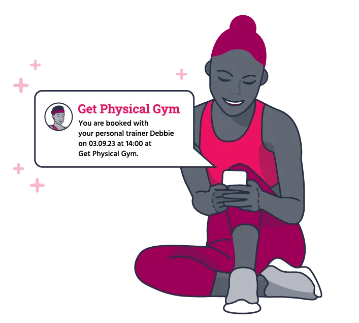 SMS notifications illustration.