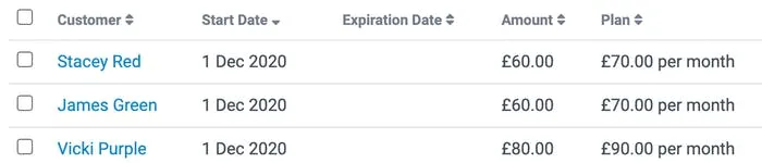 image of the new customer membership prices 