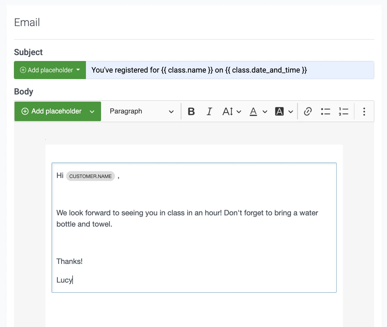 Notifications Email Set Up