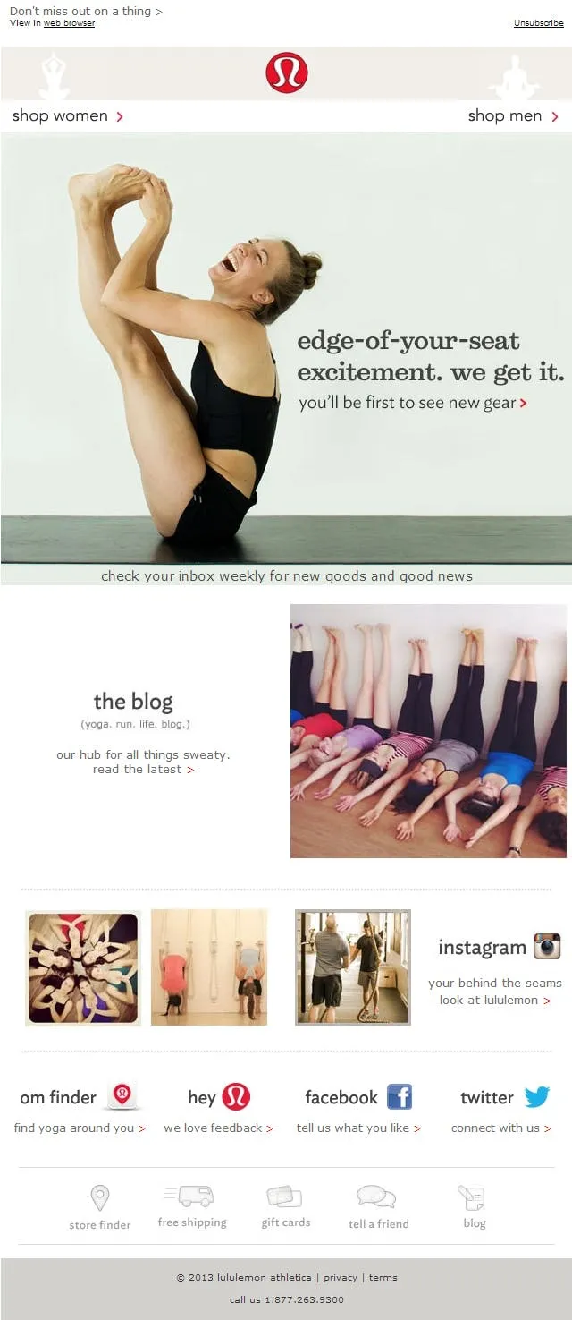 lululemon email