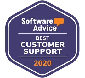 software advice badge for best customer support for club management