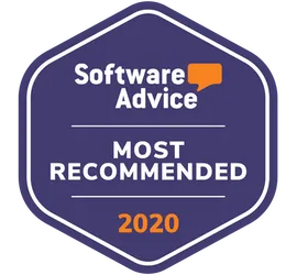 software advice badge for most recommended club management software
