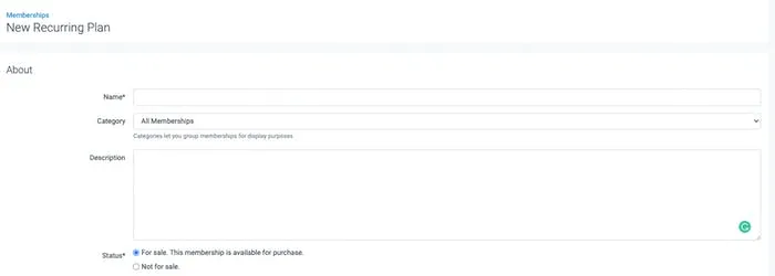 The new recurring plan option in TeamUp