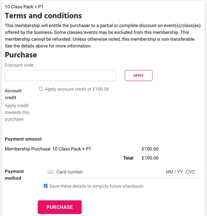 purchasing a membership 1
