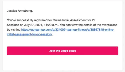 email confirmation