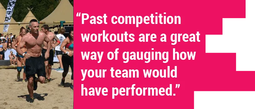 image of crossfit competition and quote