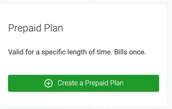 prepaid plan in teamup on demand feature