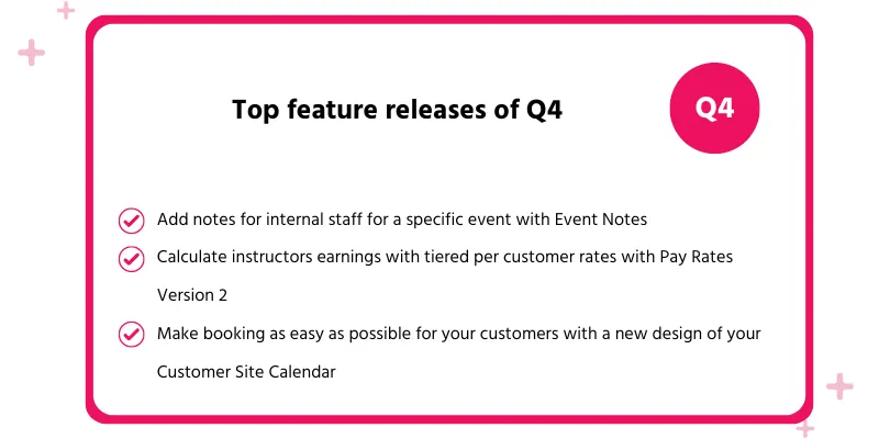 TeamUp's top feature releases of Q4 2023