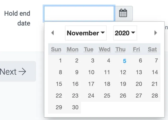 image of the calendar