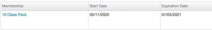 image of a membership type in TeamUp
