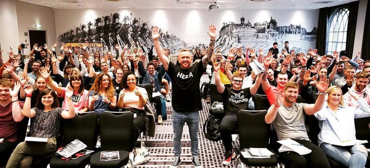 Chris Bradley and his clients | Photo Credit: Chris Bradley, owner of Glasgow PT and The Upgraded Coach™