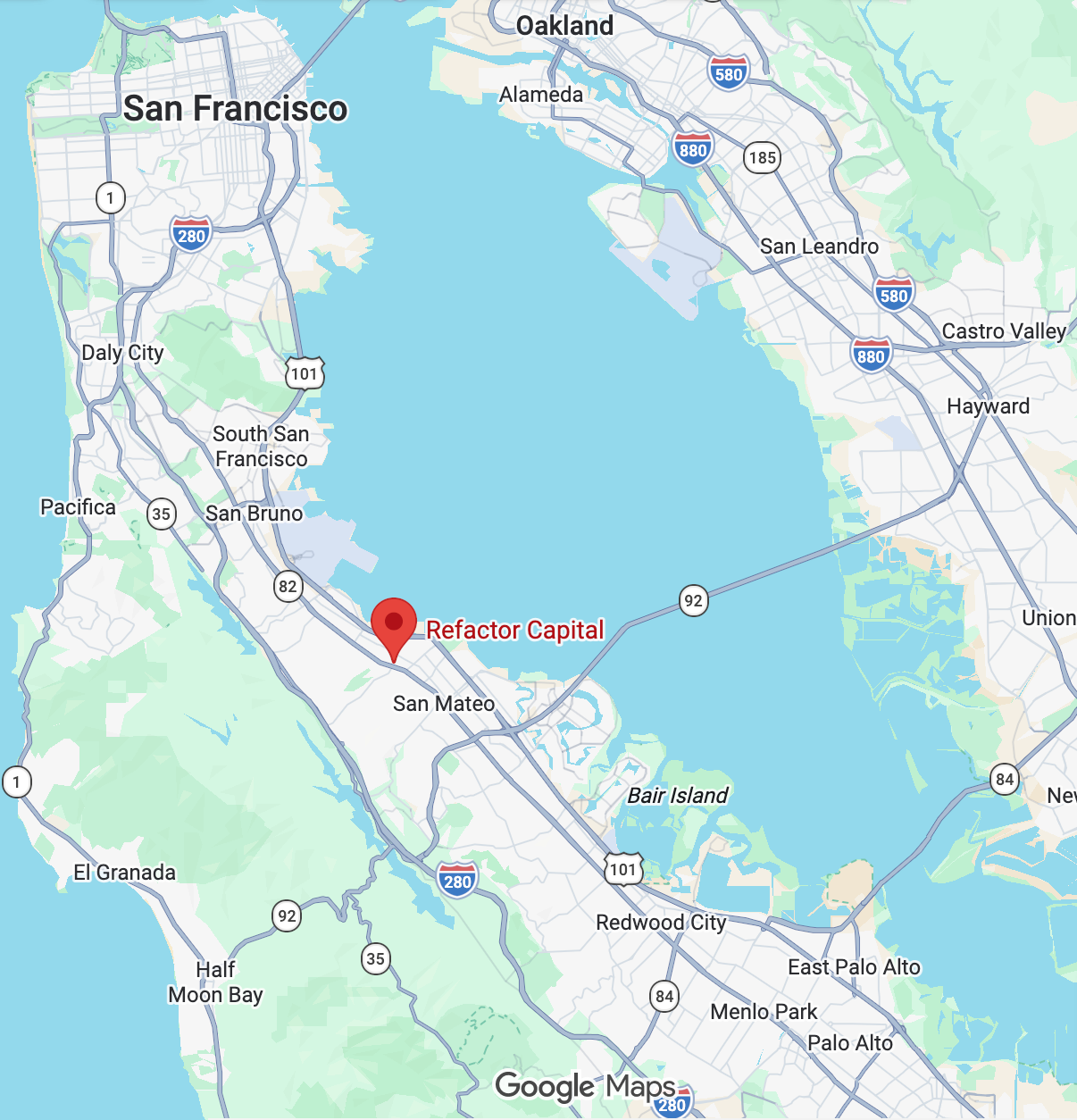 Refactor Capital office at 330 Primrose Road, Suite 201, Burlingame, CA