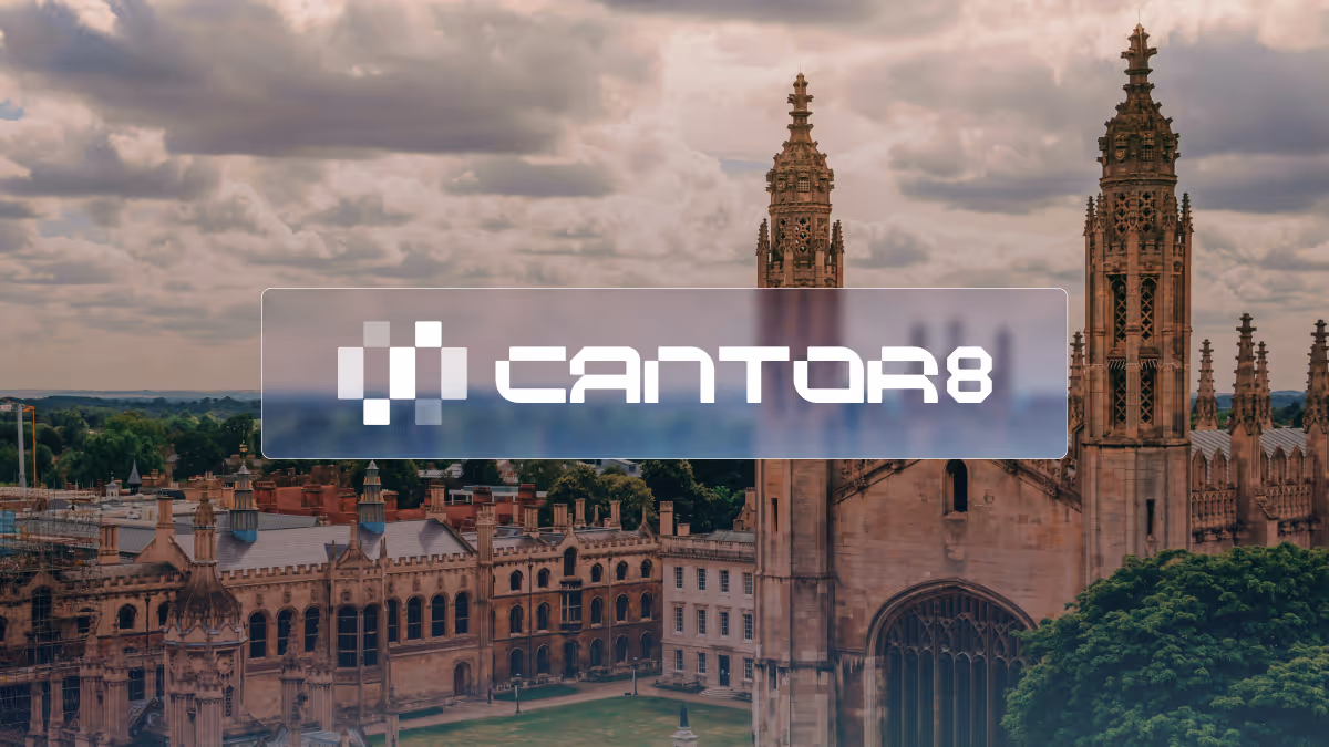 Cantor8 Awards $200k to Cambridge Student Researching Agentic AI on Canton