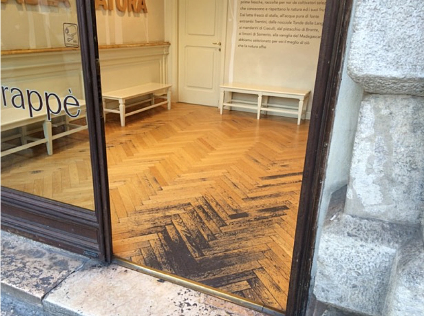 Common entrance problem — loose mats at the door
