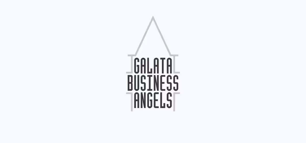 Galata Business Angels yazısı ile Galata Kulesi'nin stilize edilmiş logosu.