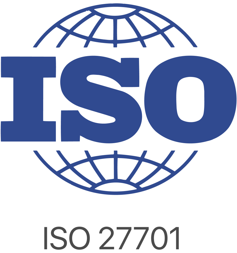 İnternet ve bilgi güvenliği için ISO 27701 standart logosu.