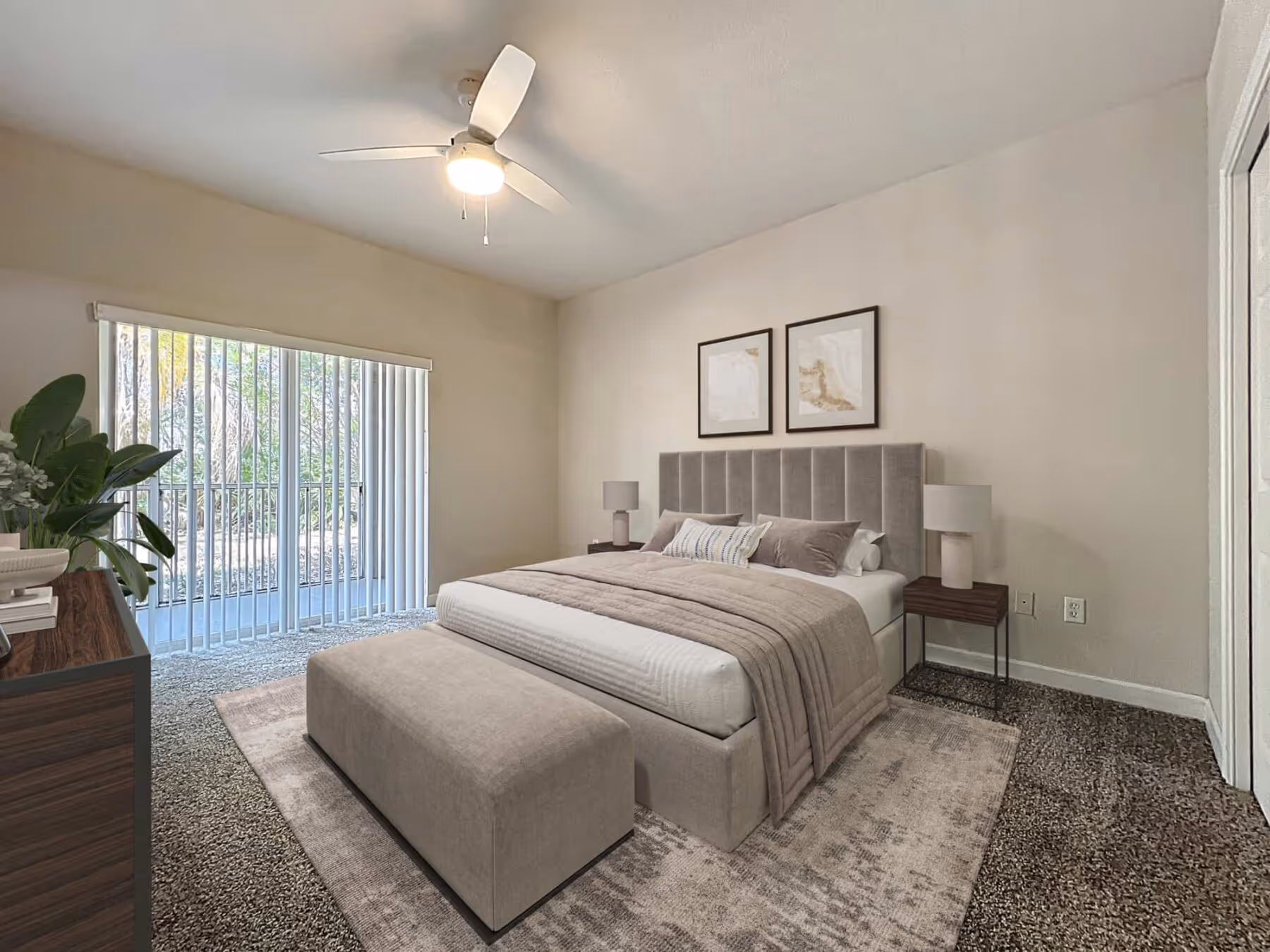Bedroom with furniture