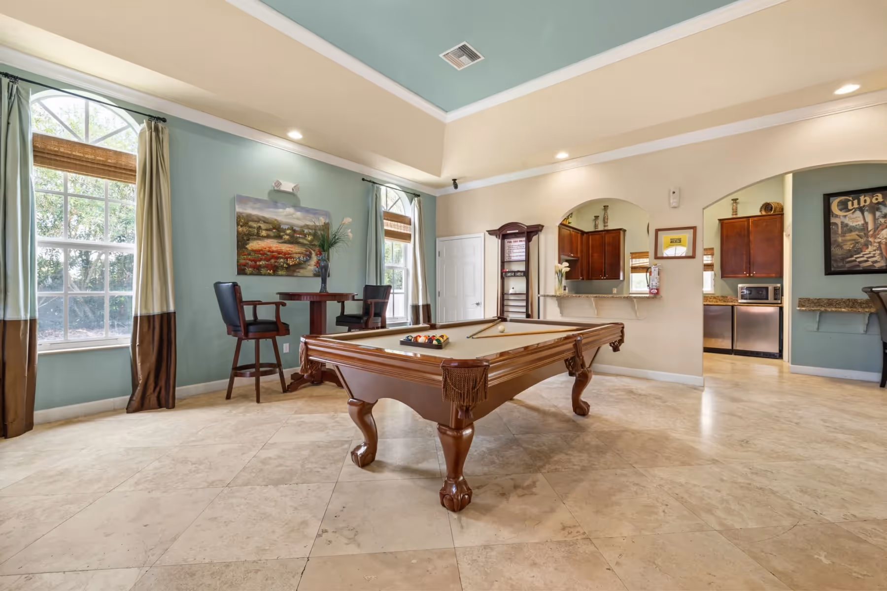 Leasing office lobby